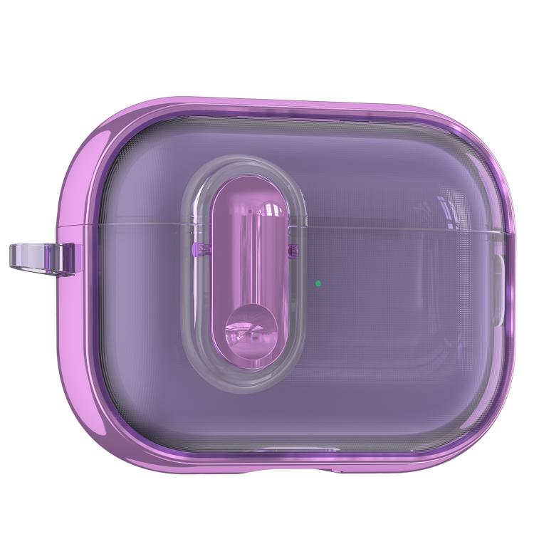 For AirPods Pro 2 Clear Electroplating Wireless Earphones Case with Switch