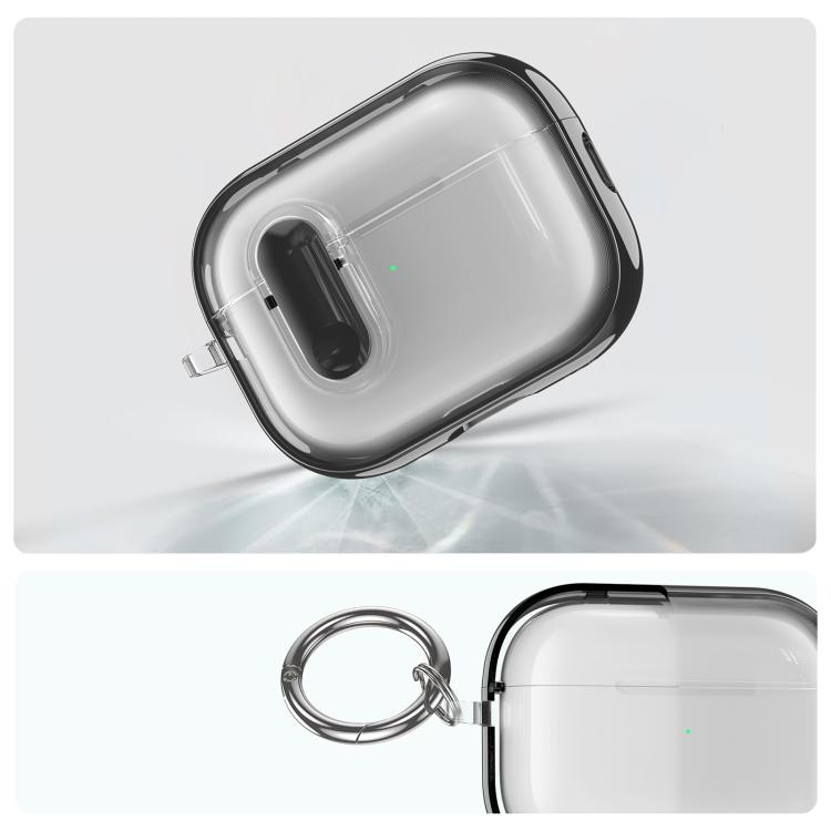For AirPods Pro 2 Clear Electroplating Wireless Earphones Case with Switch