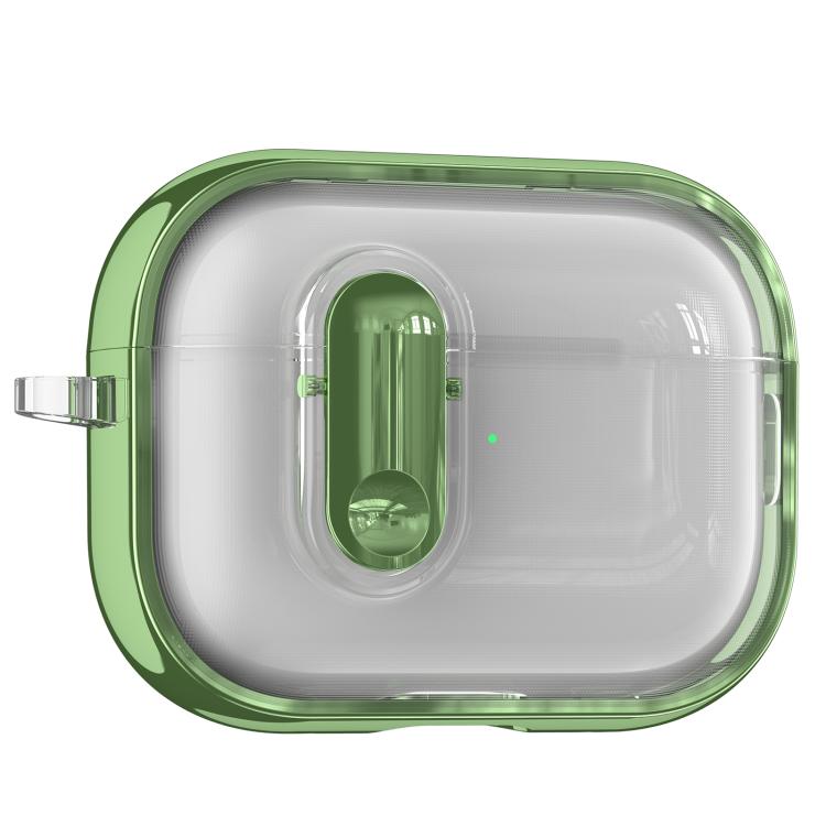For AirPods Pro Clear Electroplating Wireless Earphones Case with Switch