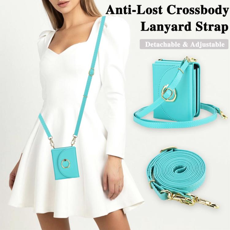 For Samsung Galaxy Z Flip7 5G YM029 Fold Crossbody Ring Clasp RFID Wallet Phone Case