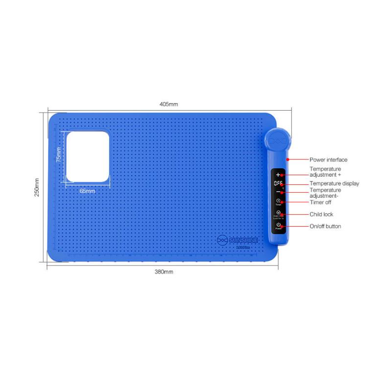 SUNSHINE LS3 Plus 17 inch LCD Screen Intelligent Temperature Control Heating Stage Separator Pad, Plug:EU Plug