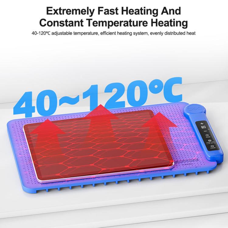 SUNSHINE LS3 Plus 17 inch LCD Screen Intelligent Temperature Control Heating Stage Separator Pad, Plug:EU Plug