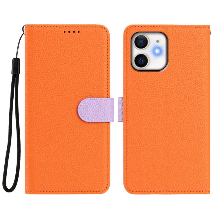 For iPhone 11 Detachable Litchi Texture Magnetic Side-Patch Vegan Leather Phone Case