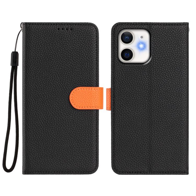 For iPhone 11 Detachable Litchi Texture Magnetic Side-Patch Vegan Leather Phone Case