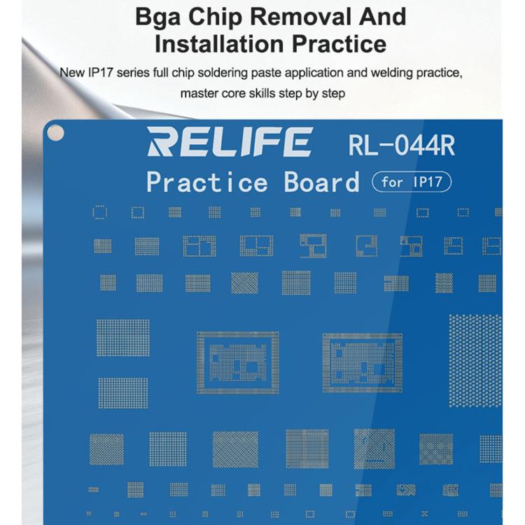 RELIFE RL-044R BGA Chip Connector Socket Welding Test Pract CE Board Compatible with iPhone 17 Series