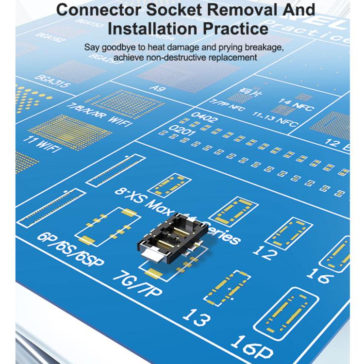 RELIFE RL-044R BGA Chip Connector Socket Welding Test Pract CE Board Compatible with iPhone 17 Series