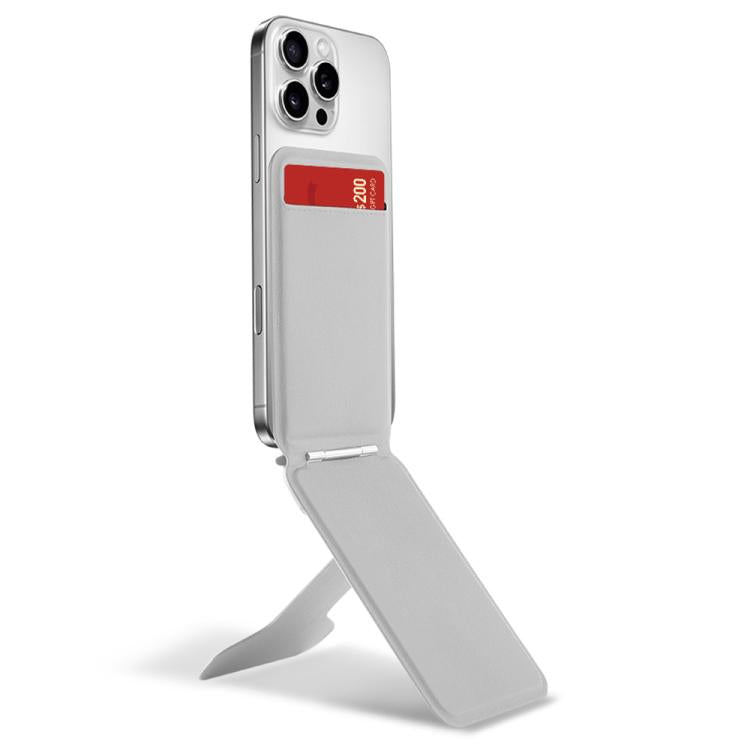 Do As You Wish I-Shaped Hinge Magnetic Phone Stand with Card Holder