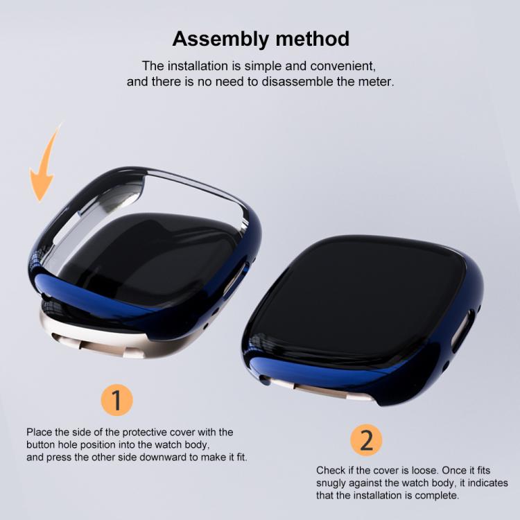 For Fitbit Versa 3 xDfind Full-coverage TPU Watch Protective Cover