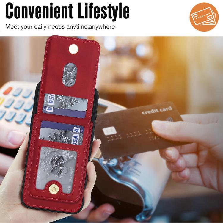 For iPhone 17 Pro YM030 Retro Faux Leather Magnetic Detachable Wallet Phone Case