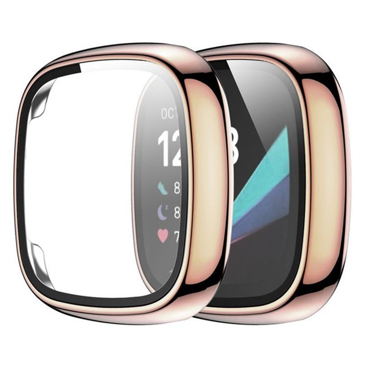 For Fitbit Versa 3 xDfind Tempered Film Integrated PC Watch Protective Cover