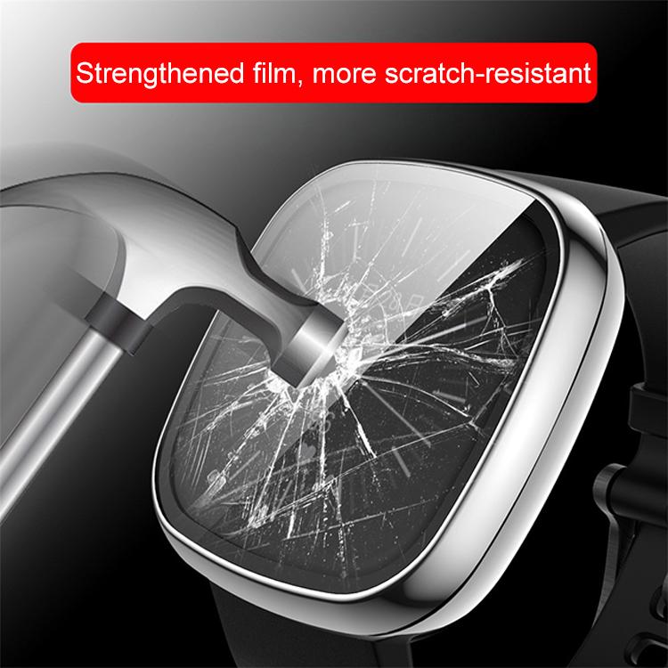 For Fitbit Versa 4 xDfind Tempered Film Integrated PC Watch Protective Cover