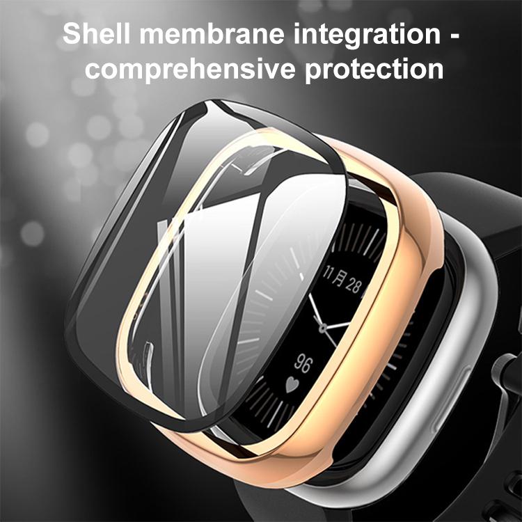 For Fitbit Versa 4 xDfind Tempered Film Integrated PC Watch Protective Cover