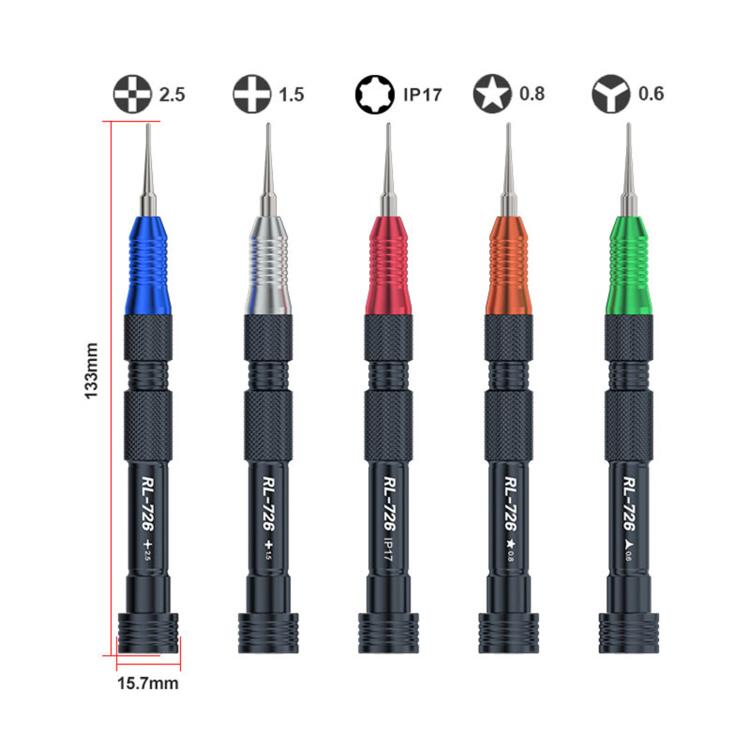 RELIFE RL-726A 5 in 1 Strong Magnetic 3D Torque Precision Screwdriver Set