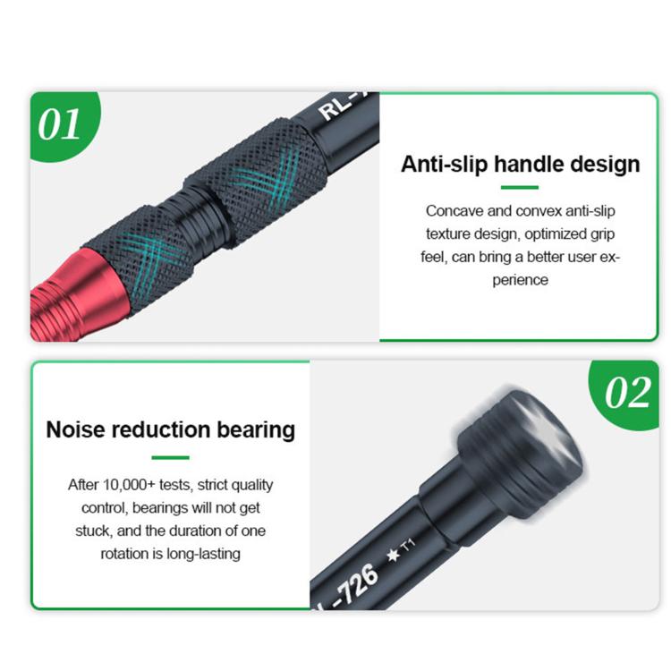 RELIFE RL-726A 5 in 1 Strong Magnetic 3D Torque Precision Screwdriver Set