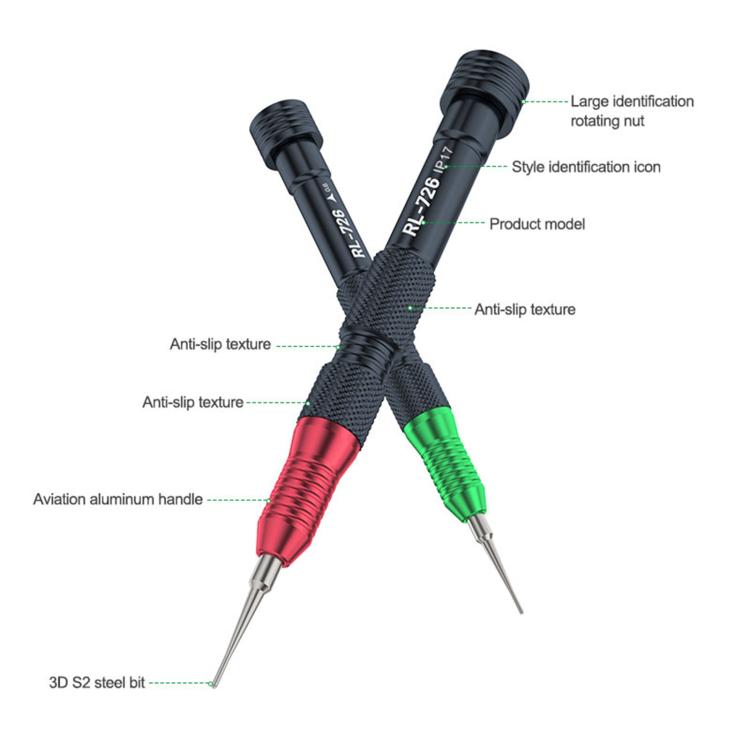 RELIFE RL-726A 5 in 1 Strong Magnetic 3D Torque Precision Screwdriver Set