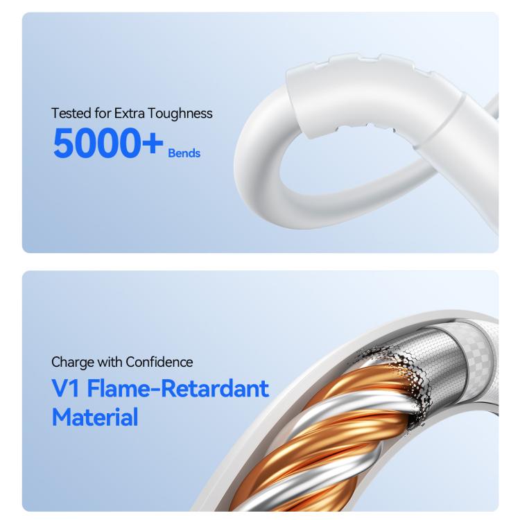JOYROOM A61 OmniGo Series 3.5A USB-C / Type-C to 8 Pin + USB-C / Type-C, Micro USB 3 in 1 Charging Cable, Length:1.2m