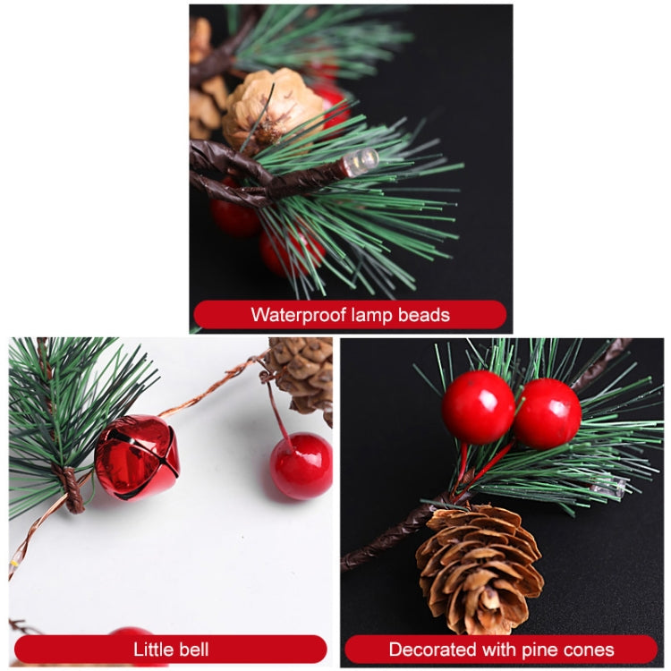 Christmas Pine Needles Colorful Light Wind Chimes Ordinary Style String Lamp Length: 2m