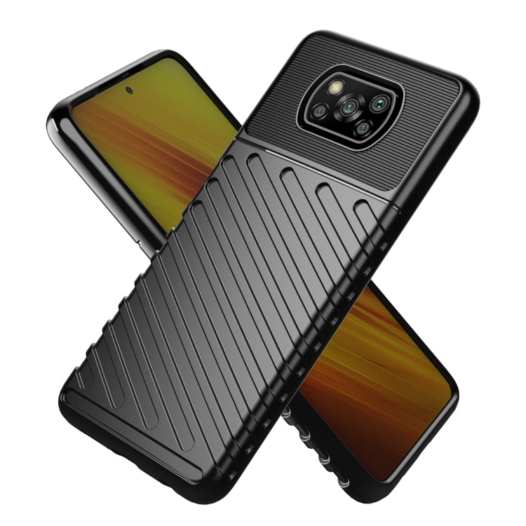 For Xiaomi Poco X3 NFC Thunderbolt Shockproof TPU Soft Case(Green)