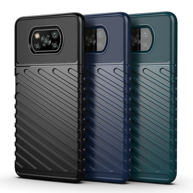 For Xiaomi Poco X3 NFC Thunderbolt Shockproof TPU Soft Case(Green)