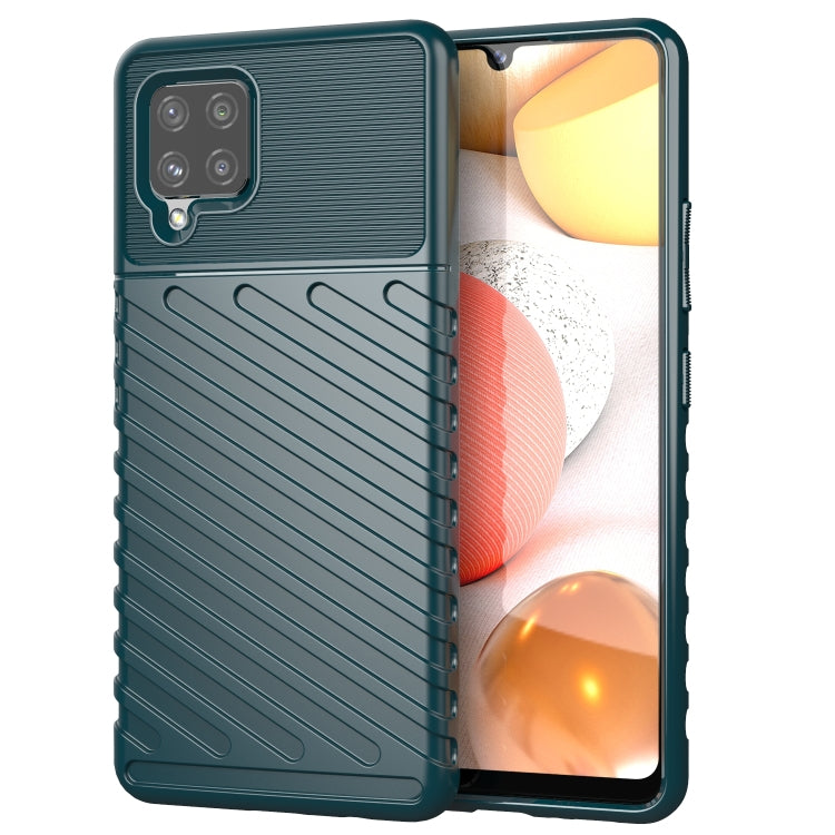 For Samsung Galaxy A42 5G Thunderbolt Shockproof TPU Soft Case(Green)