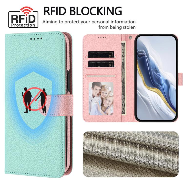 For Samsung Galaxy S23 FE 5G Detachable Litchi Texture Magnetic Side-Patch Vegan Leather Phone Case