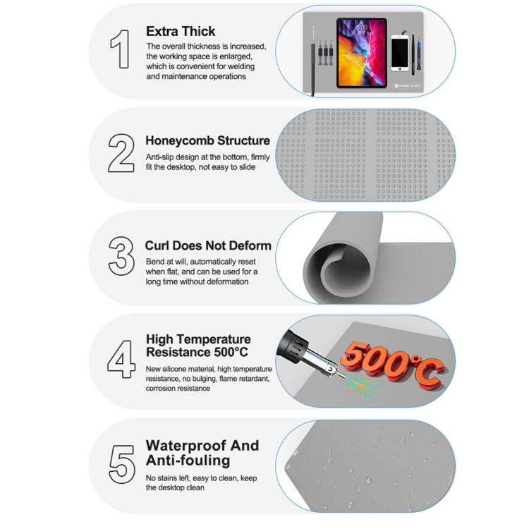 SUNSHINE SS-004F High Temperature Resistant Thermal Insulation Silicone Pad