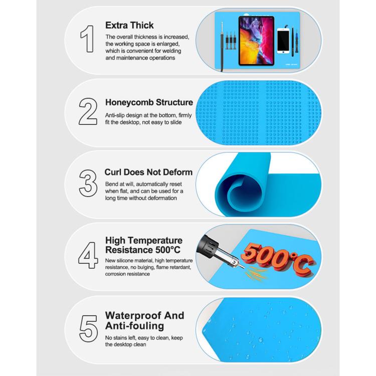 SUNSHINE SS-004F High Temperature Resistant Thermal Insulation Silicone Pad