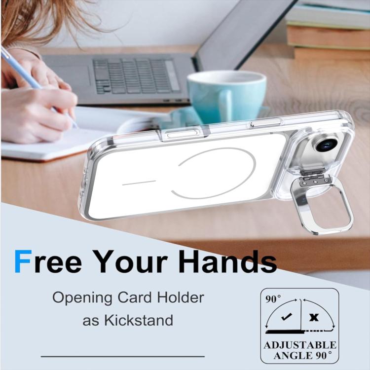 For iPhone Air Bright Color Blocking Camera Bracket Magnetic Phone Case