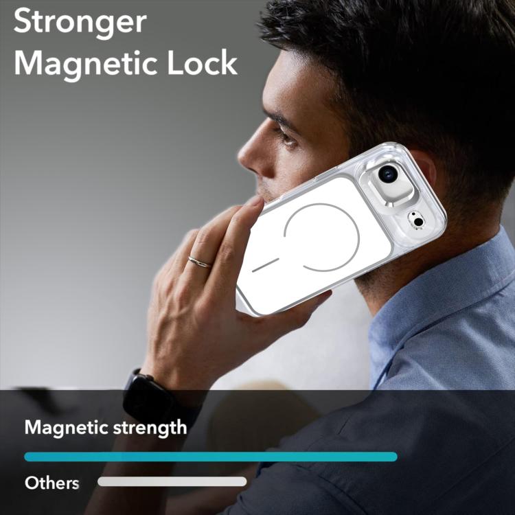 For iPhone Air Bright Color Blocking Camera Bracket Magnetic Phone Case