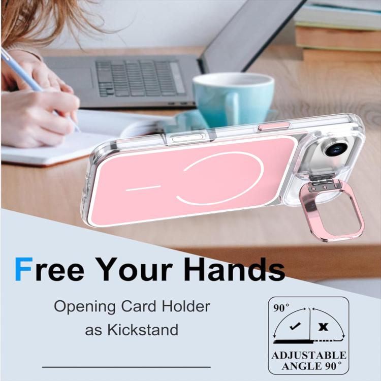 For iPhone Air Bright Color Blocking Camera Bracket Magnetic Phone Case