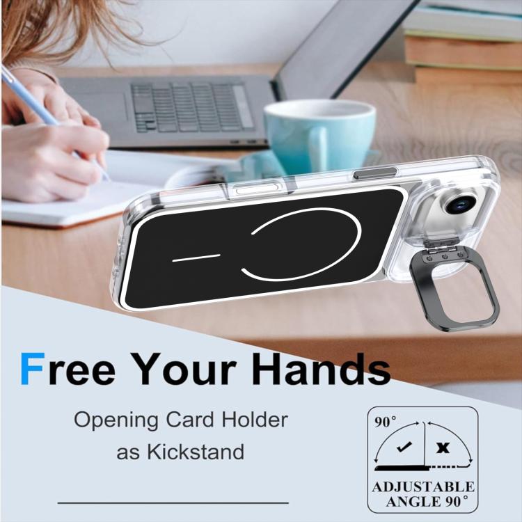 For iPhone Air Bright Color Blocking Camera Bracket Magnetic Phone Case