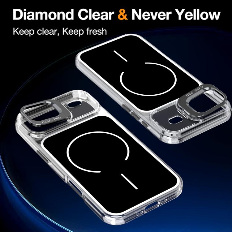 For iPhone Air Bright Color Blocking Camera Bracket Magnetic Phone Case