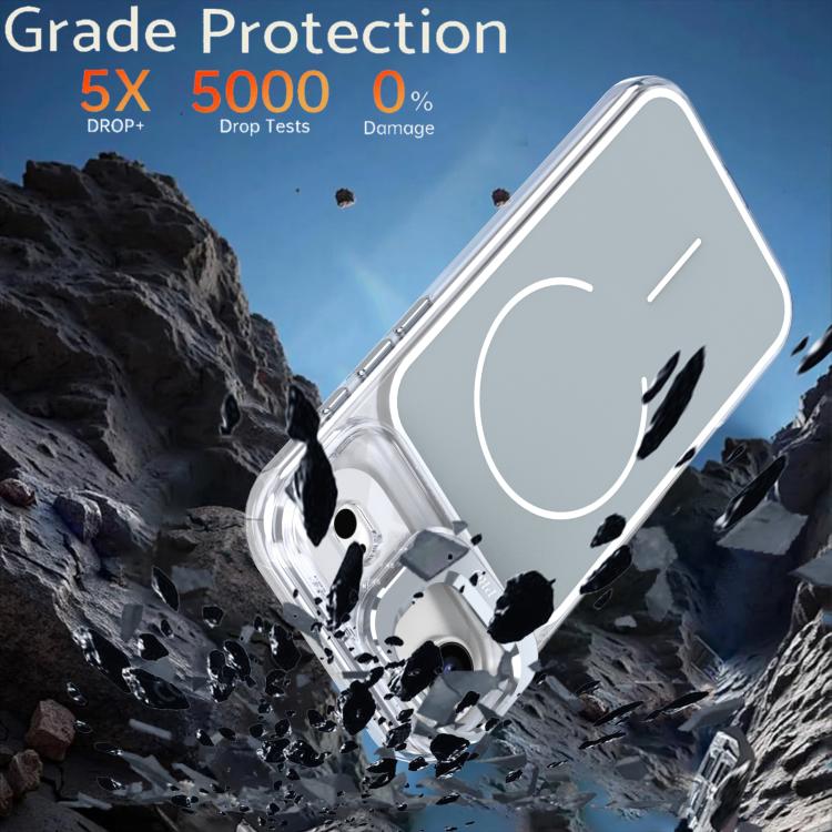 For iPhone Air Bright Color Blocking Camera Bracket Magnetic Phone Case