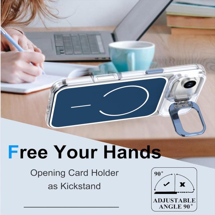 For iPhone Air Bright Color Blocking Camera Bracket Magnetic Phone Case