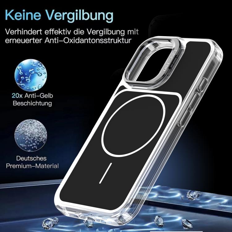 For iPhone 16 Plus Bright Color Blocking Camera Bracket Magnetic Phone Case