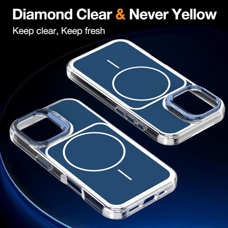 For iPhone 16 Plus Bright Color Blocking Camera Bracket Magnetic Phone Case
