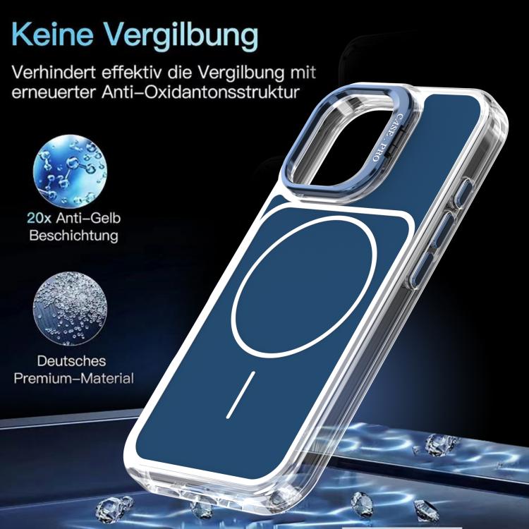 For iPhone 16 Plus Bright Color Blocking Camera Bracket Magnetic Phone Case