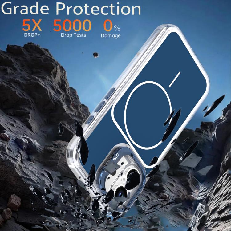 For iPhone 16 Plus Bright Color Blocking Camera Bracket Magnetic Phone Case