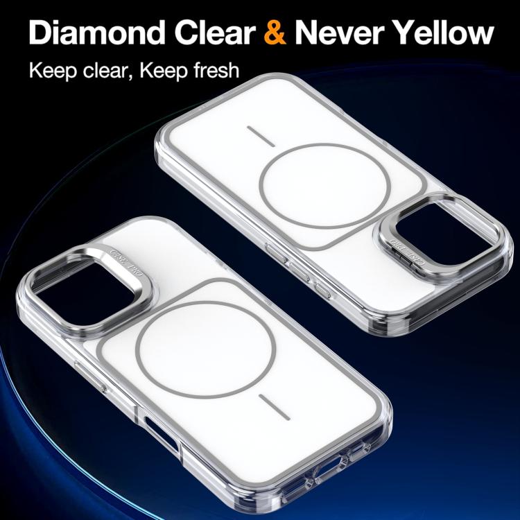 For iPhone 16 Bright Color Blocking Camera Bracket Magnetic Phone Case