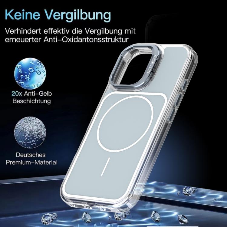 For iPhone 16 Bright Color Blocking Camera Bracket Magnetic Phone Case