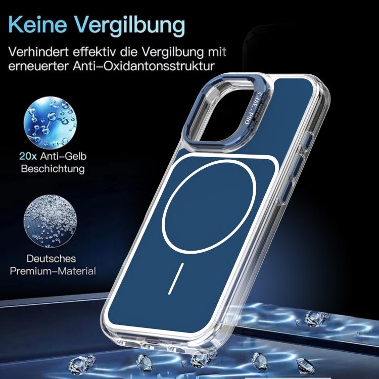 For iPhone 16 Bright Color Blocking Camera Bracket Magnetic Phone Case