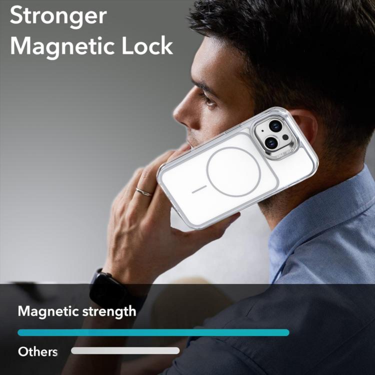 For iPhone 14 / 13 Bright Color Blocking Camera Bracket Magnetic Phone Case