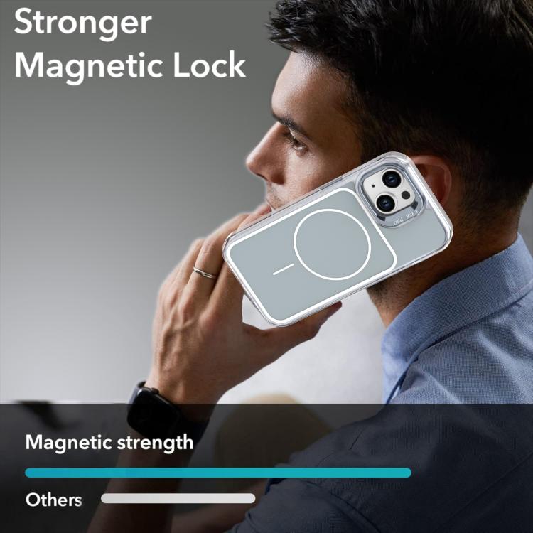 For iPhone 14 / 13 Bright Color Blocking Camera Bracket Magnetic Phone Case