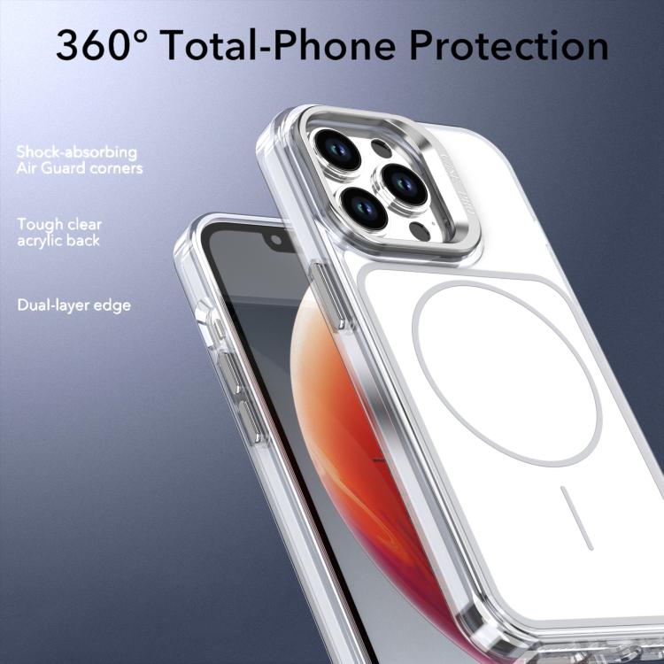 For iPhone 14 Pro Bright Color Blocking Camera Bracket Magnetic Phone Case