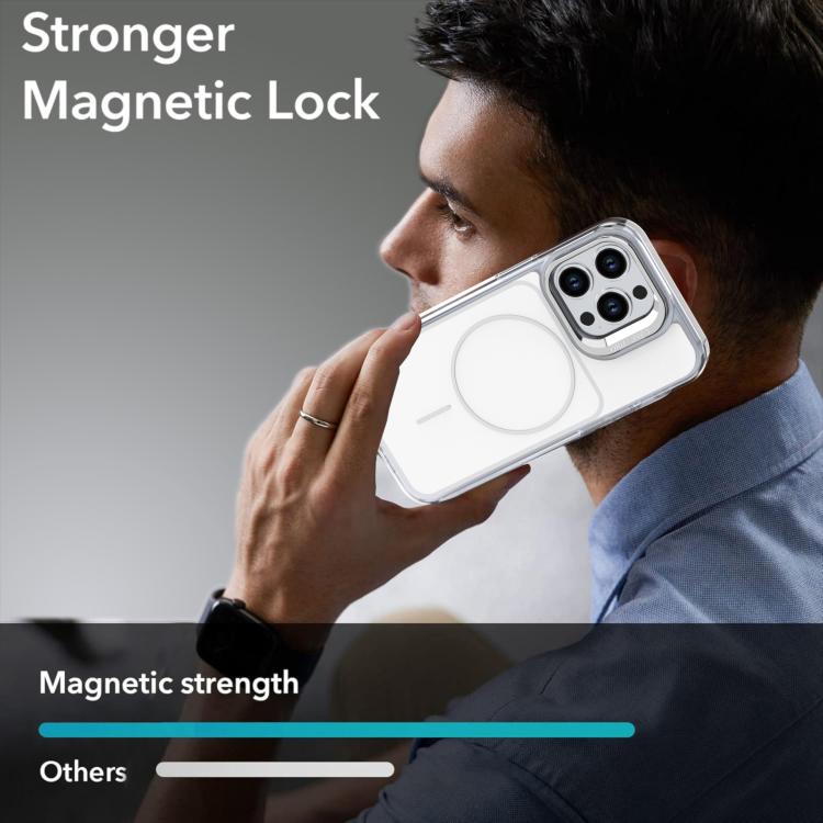 For iPhone 14 Pro Bright Color Blocking Camera Bracket Magnetic Phone Case