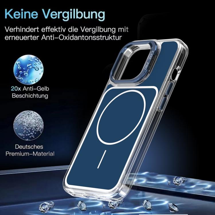 For iPhone 14 Pro Max Bright Color Blocking Camera Bracket Magnetic Phone Case