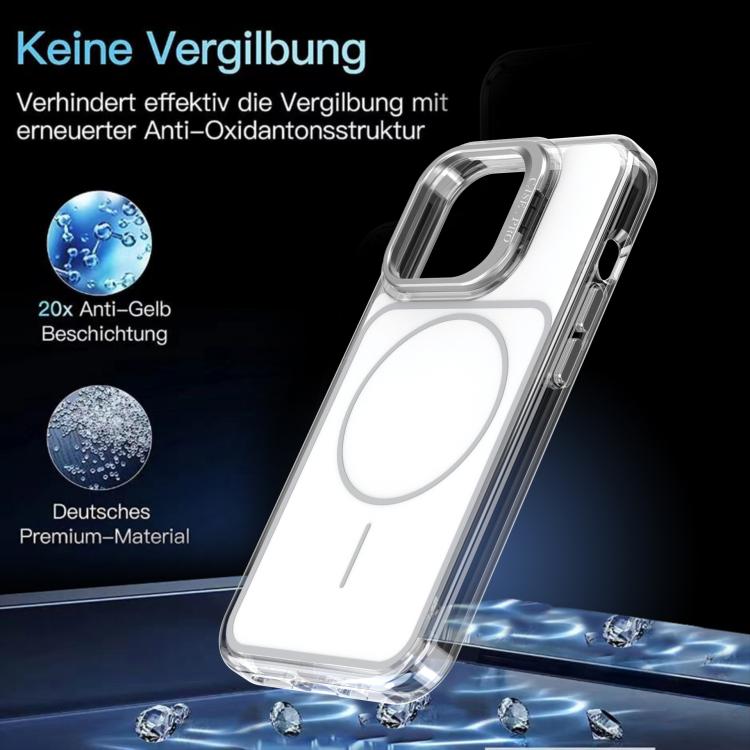 For iPhone 13 Pro Max Bright Color Blocking Camera Bracket Magnetic Phone Case