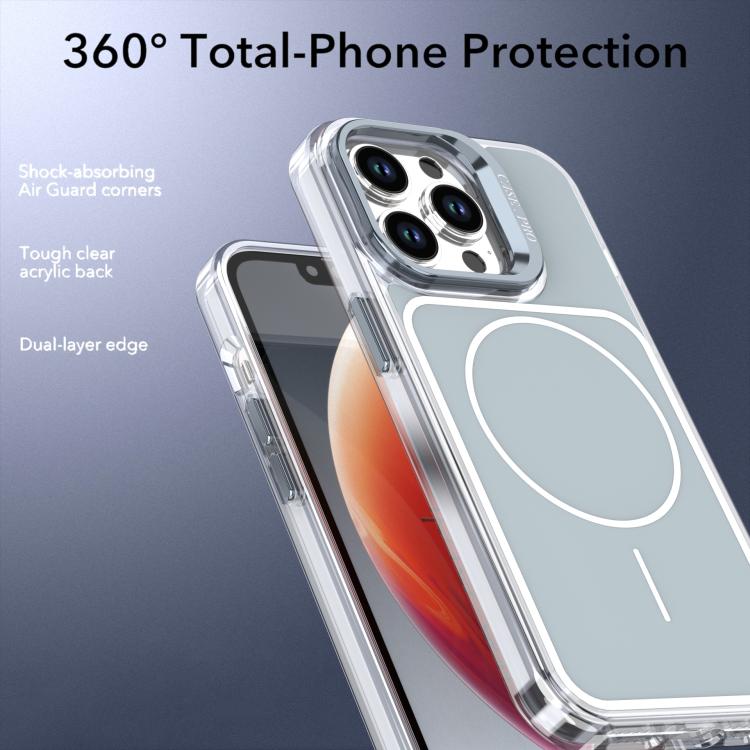 For iPhone 13 Pro Max Bright Color Blocking Camera Bracket Magnetic Phone Case