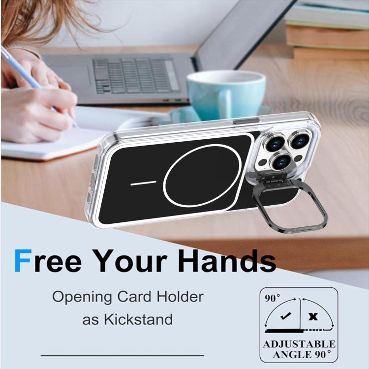 For iPhone 13 Pro Bright Color Blocking Camera Bracket Magnetic Phone Case