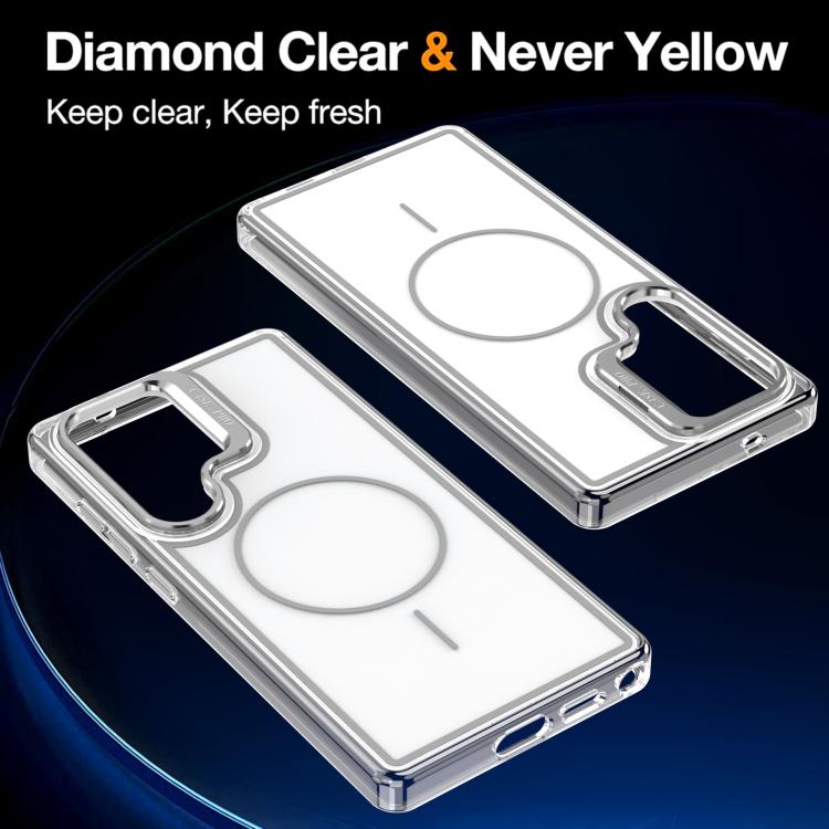 For Samsung Galaxy S26 Ultra 5G Bright Color Blocking Camera Bracket Magnetic Phone Case